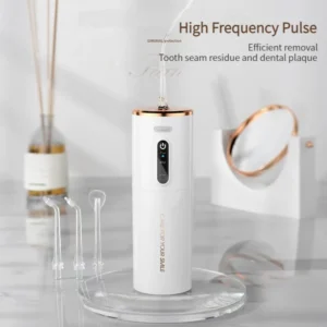 HydroPulse Pro Water Flosser – USB Rechargeable, 280ML Electric Oral Irrigator with 3 Modes, Portable & Waterproof Dental Care Device