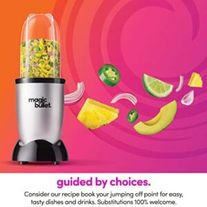 Magic Bullet Blender 11-Piece Set – Compact Silver Blender for Home & Kitchen