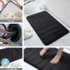 Super Absorbent Memory Foam Bath Mat – Non-Slip Bathroom Rug for Shower, Tub, and Floor
