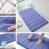 Super Absorbent Memory Foam Bath Mat – Non-Slip Bathroom Rug for Shower, Tub, and Floor