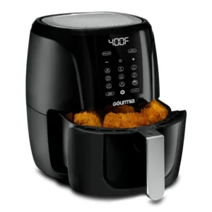 5 Qt Digital Air Fryer with 9 One-Touch Presets – Black, 12.5" Height