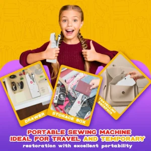 StitchMate Mini Handheld Electric Sewing Machine – Portable Sewing Solution for Home & Travel