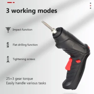 Compact 3.6V Cordless Electric Drill & Screwdriver – 1800mAh Lithium Battery for Household Repairs