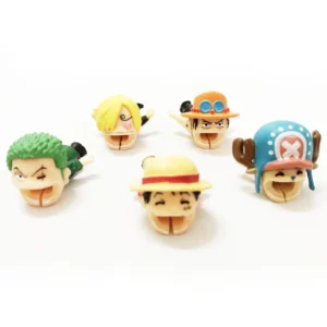 ONE PIECE Anime Cable Protector – Zoro, Chopper & Luffy for iPhone, Samsung & iPad