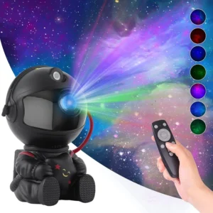 Astronaut Galaxy Star Projector – LED Nebula Night Light for Kids’ Bedroom & Home Decor