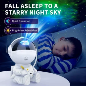 Astronaut Galaxy Star Projector – LED Nebula Night Light for Kids’ Bedroom & Home Decor