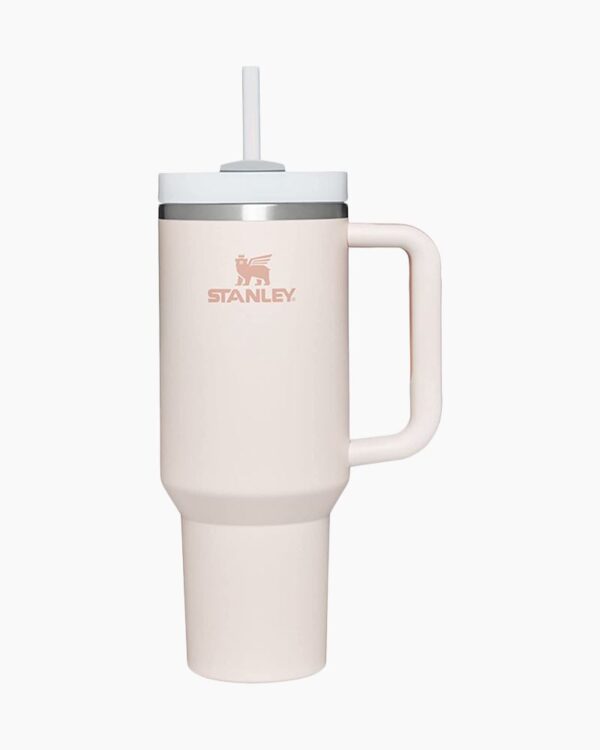 Stanley Quencher H2.0 FlowState Stainless Steel Vacuum Insulated Tumbler with Lid and Straw for Water, Iced Tea or Coffee, Smoothie and More, Rose Quartz 2.0, 30 OZ / 0.89 L