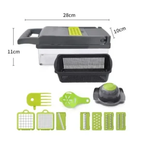 16-in-1 Multifunctional Vegetable Chopper & Slicer with Handle