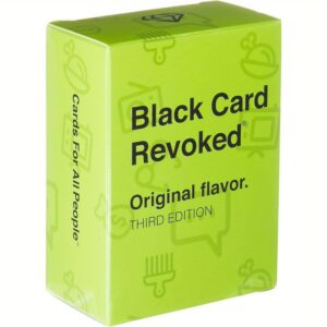 Black Card Revoked: Original Flavor 3rd Edition Party Game - 80 Cards of Hilarious Debates & Fun for Adults 14+