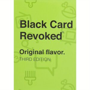 Black Card Revoked: Original Flavor 3rd Edition Party Game - 80 Cards of Hilarious Debates & Fun for Adults 14+