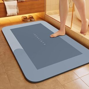 LuxSoft Diatomaceous Earth Bath Mat - Ultra-Absorbent, Non-Slip, Quick-Dry Comfort for Home & Bathroom