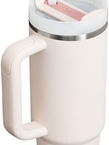 Stanley Quencher H2.0 FlowState Stainless Steel Vacuum Insulated Tumbler with Lid and Straw for Water, Iced Tea or Coffee, Smoothie and More, Rose Quartz 2.0, 30 OZ / 0.89 L