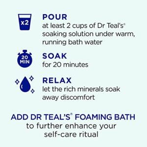 Dr Teal's Pure Epsom Salt Soak - Clarify & Smooth with Witch Hazel & Aloe Vera (3 lbs, Pack of 4)