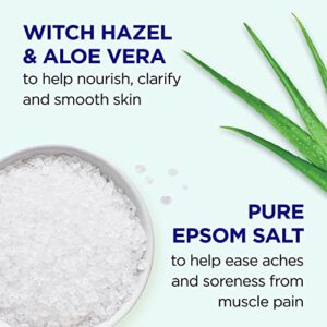 Dr Teal's Pure Epsom Salt Soak - Clarify & Smooth with Witch Hazel & Aloe Vera (3 lbs, Pack of 4)