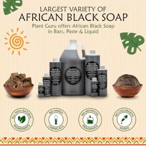 Raw African Black Soap 5 lbs Bulk Bars - 100% Pure & Natural from Ghana for Acne, Eczema, Psoriasis, Dry Skin, Scars & Dark Spots - Effective for Pimples & Blackheads