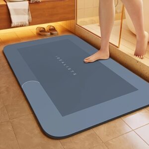 LuxSoft Diatomaceous Earth Bath Mat - Ultra-Absorbent, Non-Slip, Quick-Dry Comfort for Home & Bathroom